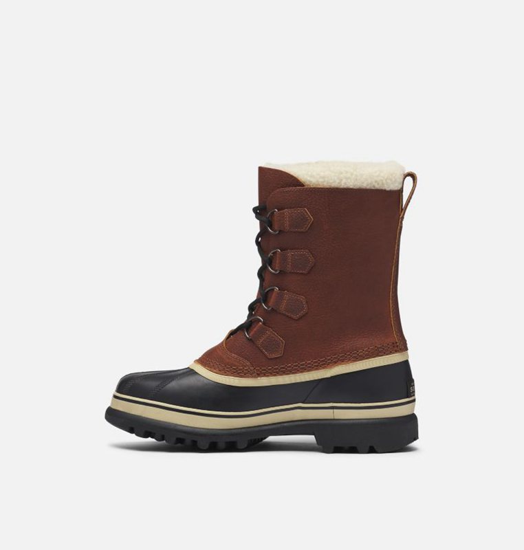 Botas Nieve Sorel Hombre - Caribou™ Wool Marrones Oscuro - 97214-GPRH